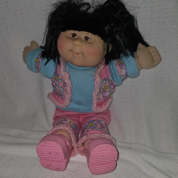 Charming Doll with Pink and Blue Outfit - Picture 1 of 6